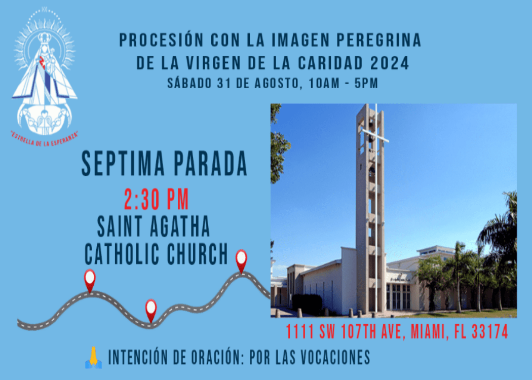 Procesión con la Imagen Peregrina de la Virgen de la Caridad